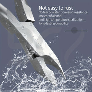 Meilleur coupe-ongles en acier inoxydable, coupe-cuticules tranchant, portable, durable, ouverture large, lame incurvée, professionnel - Product Image 5