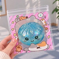 Sac à fermeture éclair en PVC transparent avec logo personnalisé, pochette refermable pour jouets Squishy, jouets à remontée lente, jouets Fidget, rangement et emballage OEM