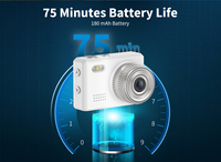 Mini Cámara Portátil HD 1080P para Grabación de Fotos y Vídeos en Interiores y Exteriores con Zoom Digital, Cámara Instantánea, Mini Cámara de Pulgar