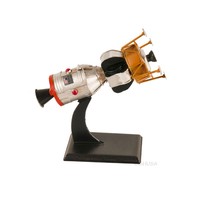Modèle de vaisseau spatial OMH Apollo 11, peinture nautique moderne, personnalisé, décoration de table européenne, artisanat en bois, ornements pour la maison