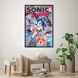 Póster Moderno de Sonic the Hedgehog, Decoración de Pared con Diseño de Romper Rocas, Hecho de Papel - Product Image 2