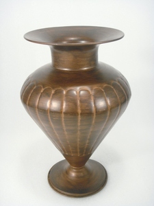 Vase en métal martelé en cuivre et fer - Product Image 5