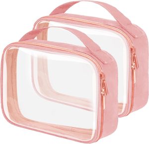 Sac de <span class=keywords><strong>maquillage</strong></span> transparent en PVC haute clarté, portable, pour voyage, avec logo personnalisé, échantillon rapide, certifié par l'usine OEM ODM - Product Image 1