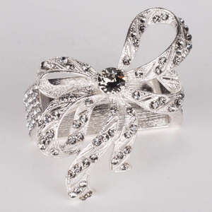 Anillos de Servilleta de Acero Inoxidable Ecológicos y Modernos para Decoración de Mesa de Boda, Anillos de Servilleta Metálicos para Novias para Ocasiones Especiales - Product Image 3