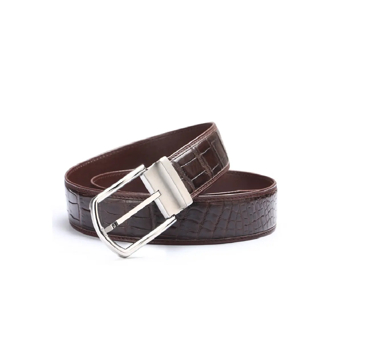 Hot Sale Low MOQ Length Men's Genuine Leather Belts OEM ODM Supported Genuine Leather Belt For Men