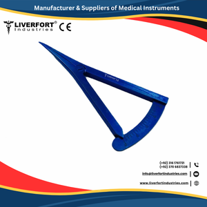 Calibrador Castroviejo de titanio, calibre de medición de Oftalmología recto extendido de 20mm, instrumentos de diagnóstico de acero inoxidable alemán CE - Product Image 2