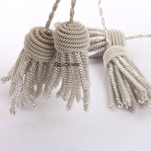 Suministro directo 2024 Borlas de lingotes de oro francés para prendas de vestir Borlas uniformes al por mayor para ropa - Product Image 6