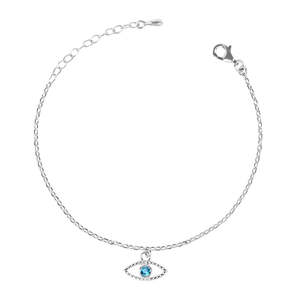 สร้อยข้อมือเงินแท้ 925 ลายตาปีศาจเบลล่า - Product Image 1