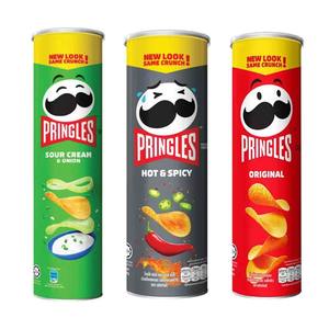 Chips de pommes de terre Pringle 110g, nourriture en conserve, chips croustillantes, collation, snacks exotiques, vente en gros, chaîne d'approvisionnement professionnelle de snacks exotiques - Product Image 1