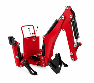 Compact Hydraulic <b>Backhoe</b> <b>Loader</b> Attachment Red High Digging Power Pump Included - Product Image 6