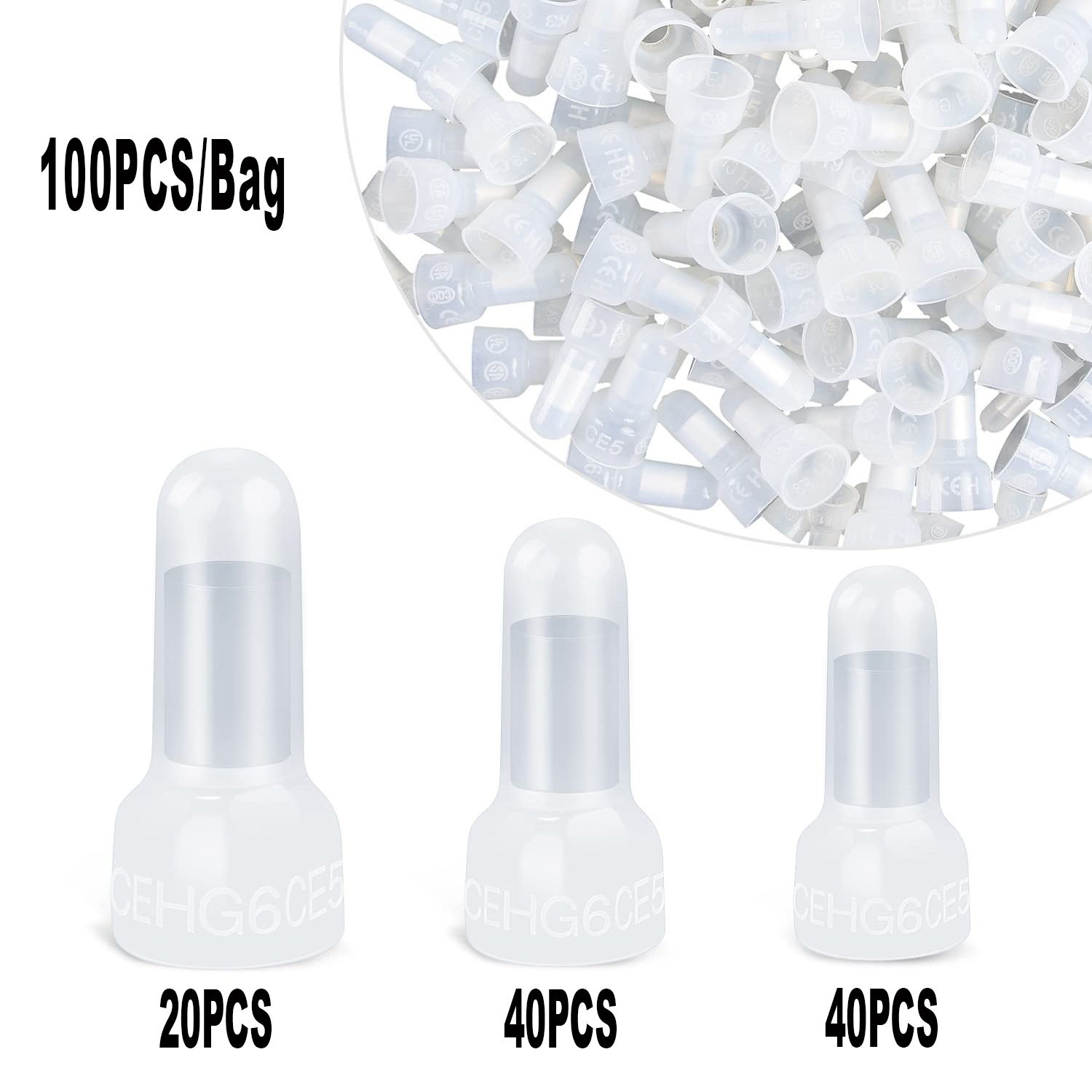 40 pièces CE1 + 40 pièces CE2 + 20 pièces CE5 / sachet