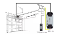 Controlador Inteligente para Puerta de Garaje DC9V-24V/ AC100-240V, Actualice su Garaje en Minutos, Control Remoto por Aplicación