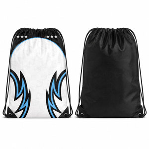 <b>BIG</b> TEN APPAREL Unisex Black Polyester Drawstring Gym Bag Casual Solid Color Durable Anti-Theft Eco-Friendly Fitness <b>Backpack</b> - Product Image 4