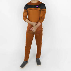 Trajes Deportivos para Hombre, Casuales, de Invierno, Sólidos, para Actividades al Aire Libre, Transpirables, Ligeros, Elásticos, de Poliéster/Algodón, Cómodos, de Manga Larga - Product Image 2