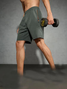 Pantalones cortos de malla personalizados para hombre, pantalones cortos de gimnasio de secado rápido con bolsillos, ropa deportiva transpirable, fabricante OEM para uso en la calle de verano - Product Image 2