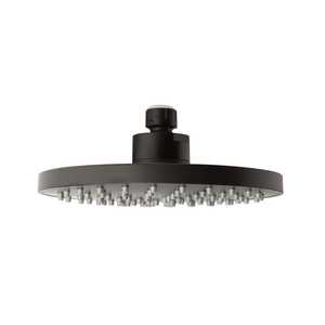 Pommeau de douche rond en acier noir mat de 20 cm, accessoires pour salle de bain et toilettes - Product Image 2