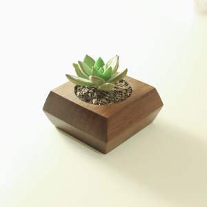 ARTISANAT PORT DE FLEURS EN BOIS pot de fleurs en bois souhaitant bien jardinière arrière-cour jardin décor créatif écorce pots de fleurs jardin - Product Image 1