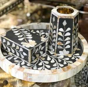 Quemador de incienso con incrustaciones de madera de gran venta, juego completo de quemador Bakhoor con caja a un precio muy barato, listo para enviar, fabricado en Mubkhara por GGO - Product Image 2