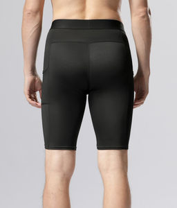 2025 hommes sport entraînement Fitness Compression serré court avec poche latérale Shorts Polyester Spandex Legging YOGA PANTALON - Product Image 6