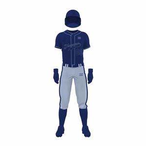 Nuevo diseño transpirable uniforme de béisbol al por mayor de alta calidad uniforme de béisbol sublimación traje de béisbol - Product Image 5