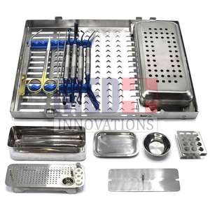 Kit de cirugía de implante dental integral Instrumentos de acero inoxidable PRF GRF System Set Manual Power Dental Med Innovation - Product Image 3
