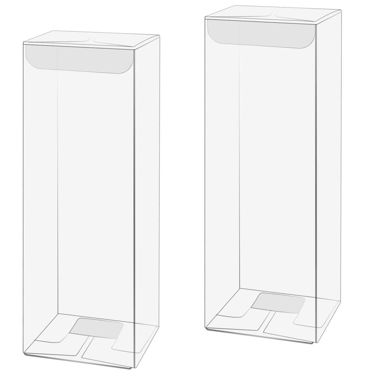 Set De 50 Cajas De Bomboniera De PVC | Forma Cúbica | Transparentes | 6 Cm | Para Bodas Y Aniversarios