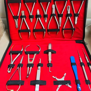 ชุดเครื่องมือจัดฟันแบบพรีเมียม 18 ชิ้น ทำจากวัสดุคอมโพสิต  ชุดเครื่องมือผ่าตัดทางทันตกรรมสแตนเลส สำหรับดัดลวดจัดฟัน ได้รับมาตรฐาน CE - Product Image 5