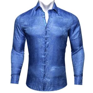 Camisa informal de negocios de manga larga de lino natural sólido al por mayor de calidad superior personalizada fácil de usar ODM - Product Image 1