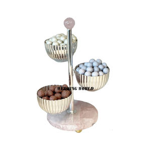 Cuenco de mesa de Metal para chocolate de calidad superior hecho a mano diseñador dulce cuenco gris recubierto de polvo al por mayor cuenco de chocolate - Product Image 2