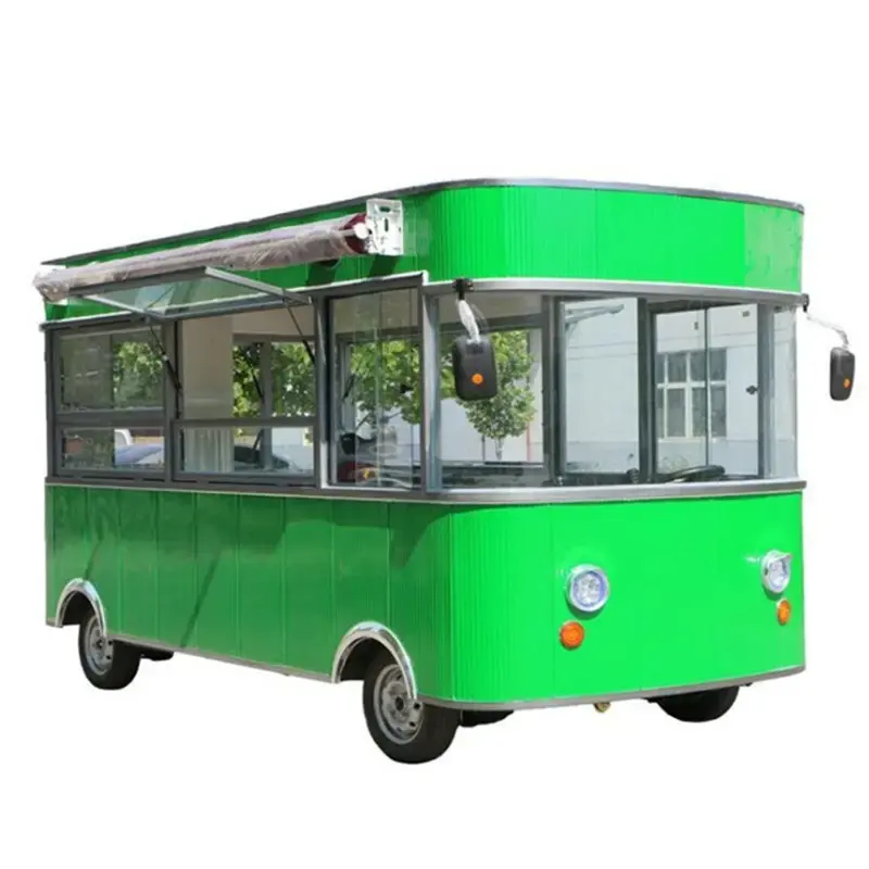 Buy New Mobile Modern Fast Food Vending Cart Trailer Truck cheap