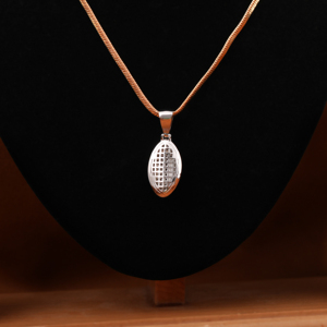 จี้รูปรักบี้ยูนิเซ็กส์925สวยงามเงินสเตอร์ลิงประดับเพชรเม็ดเล็กๆชุบเงินสำหรับทุกโอกาส - Product Image 5