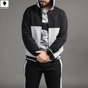 Custom Men's Two-Piece Set <b>Stacked</b> Tracksuit Streetwear Hoodie & <b>Joggers</b> Uniform Sweatpants Cargo Track Suit Hooded Sweatshirt - Product Image 3