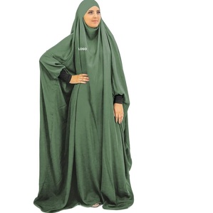 เดรสยาวมุสลิมแบบดั้งเดิมสำหรับผู้หญิงเดรสยาวระบายอากาศได้ดีสำหรับฤดูใบไม้ผลิ - Product Image 1
