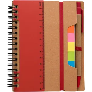 Quaderno Eco-Gadgets Angela Riciclato con Blocco Note e Penna per Scopi Promozionali - Product Image 1