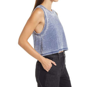 Camiseta sin mangas atlética para mujer, tela ligera transpirable, perfecta para entrenamiento físico y ropa informal diaria - Product Image 5