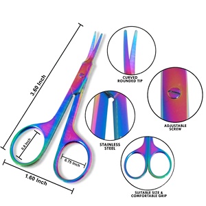 Ciseaux professionnels OEM en gros pour salon de beauté, ciseaux à pointe d'arçon pour la coupe, fabricant de ciseaux à cuticules en acier inoxydable pour manucure - Product Image 2