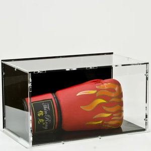 Boîte de présentation en acrylique pour gants de boxe, étui de protection transparent avec un design élégant pour les collectionneurs et les amateurs de sport - Product Image 1