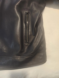 Handmade <b>Genuine</b> Leather Jacket design and Logo Men's hoodie Customized Modern Fit Jacket Solid Refined Fit for men's all sizes - Product Image 6