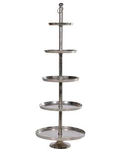 Soporte para Pastel de 2 Niveles de Acero Inoxidable, Ecológico, Apto para Lavavajillas, Precio Bajo, para Ramadán, Navidad, Pudín, Galletas - Product Image 4