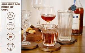 Wholesale Supply Rustic <b>Wooden</b> <b>Coasters</b> for Hot & Cold Beverages Perfect for Daily Use and Gifting Purpose from India - Product Image 3