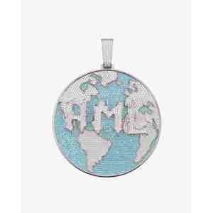 Pendentif cercle personnalisé en or 14 carats avec moissanite, design unique, breloques en moissanite - Product Image 2