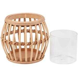 Farol de Bambú Estilo Boho - Decoración Ecológica Hecha a Mano para el Hogar en Navidad - Product Image 3