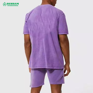 เสื้อยืดสไตล์ล่าสุดสำหรับฤดูร้อน ทรงหลวม ผู้ชาย ผ้าโพลีเอสเตอร์/คอตตอน ระบายอากาศ แห้งเร็ว มีทุกสีทุกขนาด แขนสั้น Behram - Product Image 1