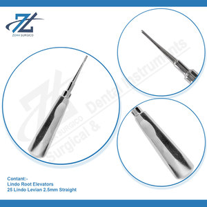 Lindo Levian 2.5mm ascenseur de racine droite allemand d'ascenseurs d'extraction dentaire en acier inoxydable de haute qualité fabricant Pakistan - Product Image 4