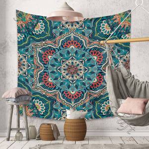Tapisserie de Mandala Hippie, décoration de chambre à coucher, tapisserie psychédélique, impression personnalisée, tapisserie de Mandala bohème, grande taille - Product Image 2