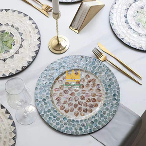 Precio barato nácar redondo ecológico 10mm de espesor 330mm de diámetro Mantel Individual para decoración de fiesta en casa y platos - Product Image 3