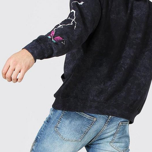 เสื้อฮู้ดแบบสวมหัวแขนยาวโอเวอร์ไซส์สำหรับผู้ชายผ้าโพลีเอสเตอร์100% ฟอกสีแห้งเร็วเป็นมิตรกับสิ่งแวดล้อมโลโก้ออกแบบได้ตามต้องการ - Product Image 3