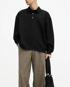 เสื้อโปโลแบบแห้งเร็วของผู้ชายเสื้อ100% คอตตอนเสื้อโปโลแขนยาวระบายอากาศออกแบบโลโก้ได้ตามต้องการ - Product Image 1