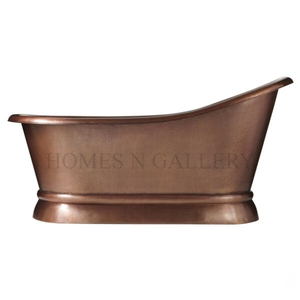 Bañera antigua de cobre puro de alta calidad, baño rústico de 2m, diseño indio decorativo, la mejor opción del exportador - Product Image 1