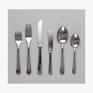 Miroir à tête ronde en acier inoxydable poli à la main poignée unie ensemble de couverts Unique au Design Royal - Product Image 4